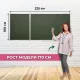 Доска магнитно-меловая Attache 2-х секционная без разлиновки