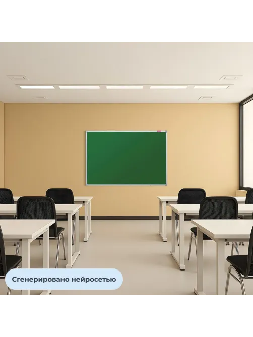 Доска меловая - магнитная зеленая 100х150 Attache Россия