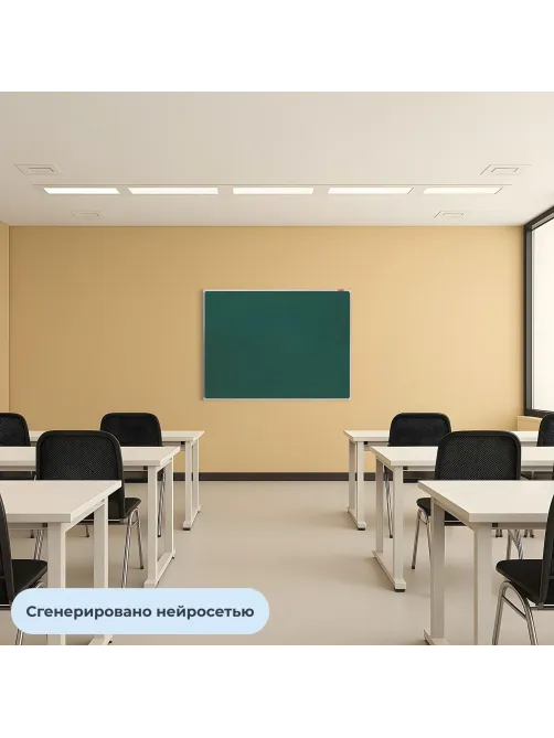 Доска меловая - магнитная зеленая 90х120 Attache Россия