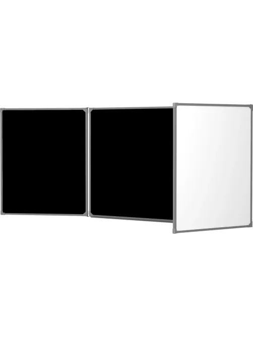 Доска магнитно-меловая Attache Loft комбин. 3-эл.100x300 (2-ств)черный(бел)