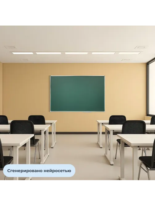 Доска магнитно-меловая 100х150см Attache лак, алюмин., рама