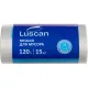 Мешки для мусора ПВД 120л 40мкм 15шт/рул прозрачные 70x110см Luscan