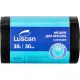 Мешки для мусора ПВД 30л 25мкм 30шт/рул черн 50x70см с ручками Luscan