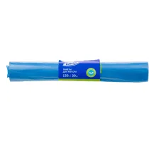 Мешки для мусора ПНД 120л 18мкм 20шт/рул синие 70x110см Luscan