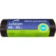 Мешки для мусора ПНД 60л 15мкм 20шт/рул черный 60х80см Luscan