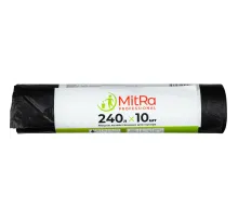 Мешки для мусора 240л, 112 х 140см  10шт/рул 30мкм (ПВД) (чер.)