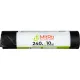 Мешки для мусора 240л, 112 х 140см  10шт/рул 30мкм (ПВД) (чер.)