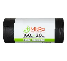 Мешки для мусора 160 л, 87х120см 20 шт/рул 30мкм (ПВД)(черные.)