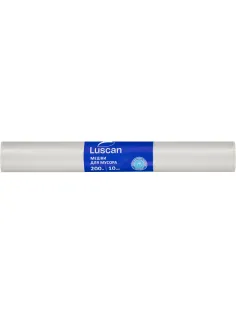 Мешки для мусора ПВД 200л 50мкм 10шт/рул прозрачные 90x130см Luscan