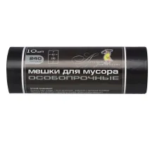 Мешки для мусора ПСД 240л 40мкм 10шт/рул черный 85x130см