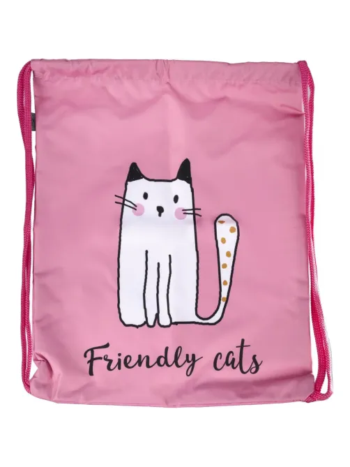 Мешок для обуви Комус Класс Friendly cats 360x470 мм, Мо-26-1