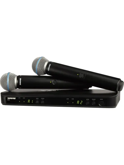 Радиосистема Shure BLX288E/B58-M17,2-х канальн, с двумя ручн передатчиками