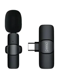 Микрофон Pero CM01,радио,ресивер Type-C, черный