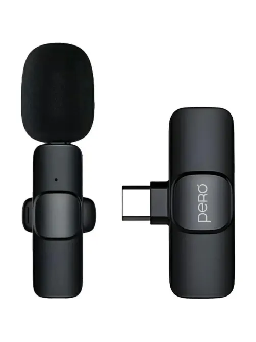Микрофон Pero CM01,радио,ресивер Type-C, черный