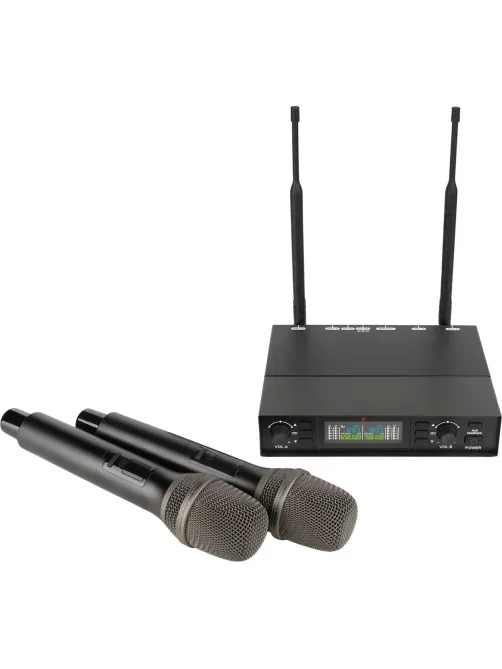 Радиосистема Axelvox DX800FK, 2-х канальная, 2 ручных мкф