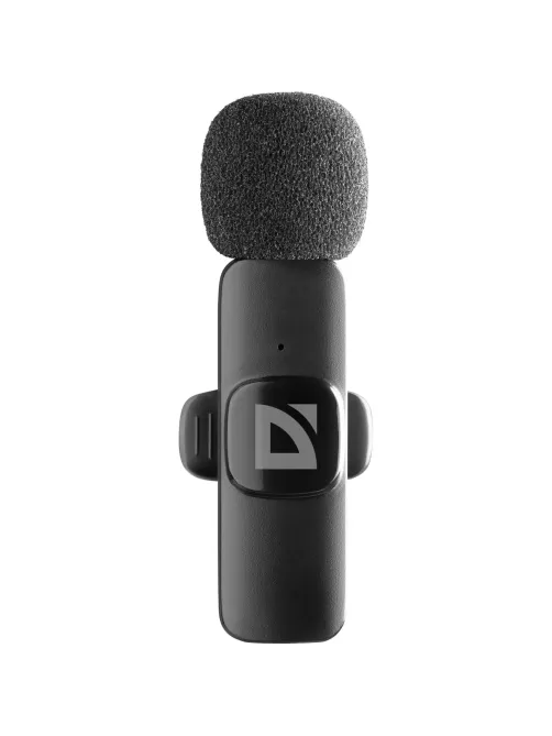 Микрофон Defender Talky-137 wrls, петличный, черный, на прищепке, 1шт