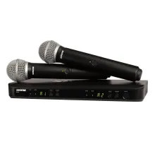 Радиосистема Shure BLX288E/PG58-M17,2-х канальн, с двумя ручн передатчиками