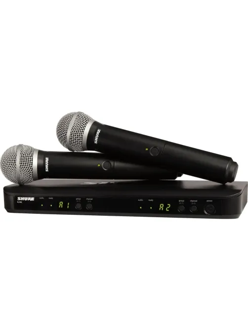 Радиосистема Shure BLX288E/PG58-M17,2-х канальн, с двумя ручн передатчиками