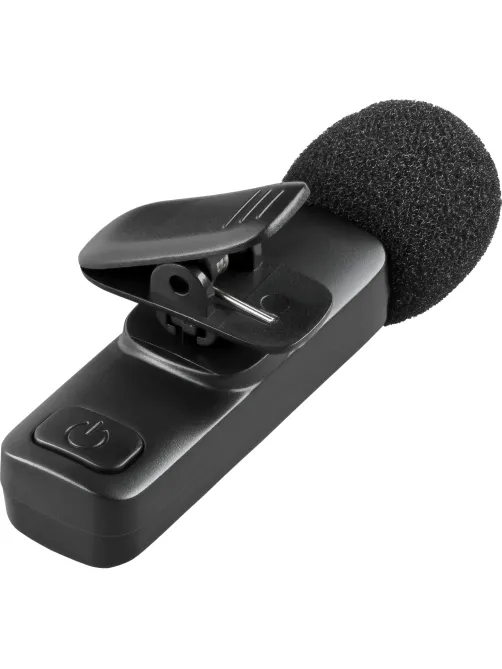 Микрофон Defender Talky-137 wrls, петличный, черный, на прищепке, 1шт