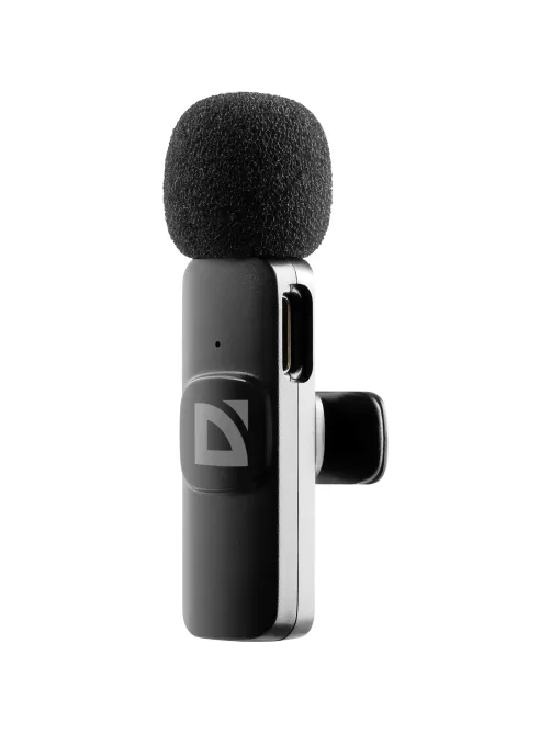 Микрофон Defender Talky-137 wrls, петличный, черный, на прищепке, 1шт