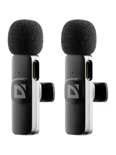 Набор радиомикрофонов Defender Talky-138, петличный, черный, 2шт
