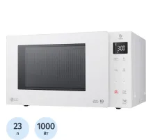 Микроволновая печь LG MW23R35GIH 23л, 1000Вт,белый, Smart Inverter, сенсор
