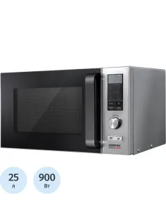 Микроволновая печь Centek CT-1567 (Серебр./сталь) 900W,25л,без повор стола