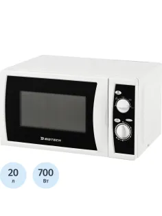 Микроволновая печь BigTech EMWO101W, 20л., 700 вт. белый