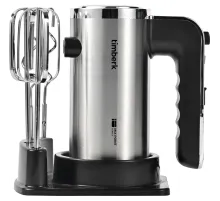 Миксер Timberk T-HM40S49, 550Вт, 5 режимов, подставка, серебристый