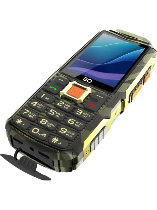 Мобильный телефон BQ 2430L Tank Connect Camouflage+Gold