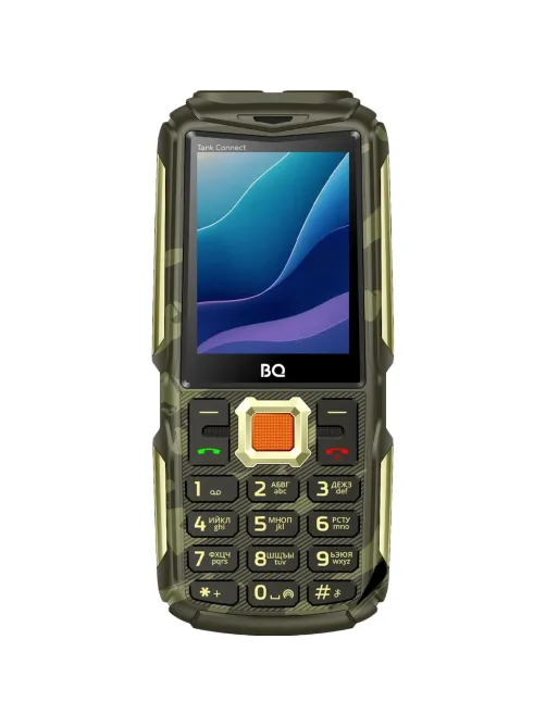 Мобильный телефон BQ 2430L Tank Connect Camouflage+Gold