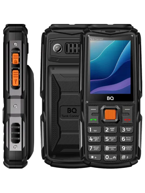 Мобильный телефон BQ 2430L Tank Connect Black+Gunmetal