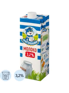 Молоко Простоквашино 3,2% 0,95л