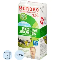 Молоко ул.паст. ЭкоНива 3,2% 1 л