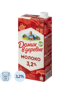 Молоко Домик в Деревне 3,2% 950г