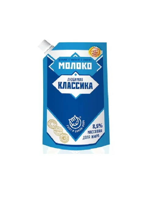 Молоко сгущенное цельное с сахаром Любимая классика 270 гр дуопак
