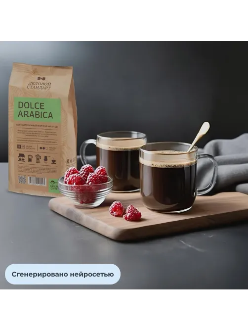 Кофе Деловой Стандарт Dolce Arabica молотый натуральный жареный, 250г