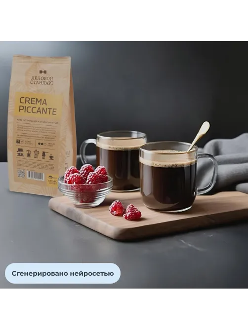Кофе Деловой Стандарт Piccante Crema молотый натуральный жареный, 250г