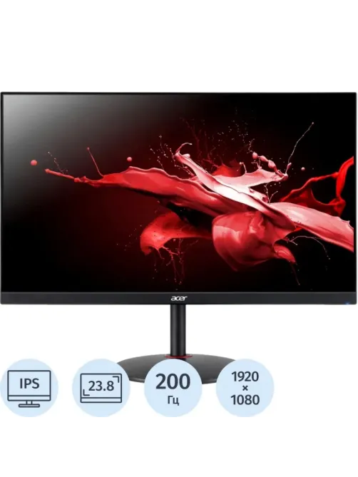 Монитор Acer Nitro (UM.QX0CD.101)23,8/FHD/IPS/200Hz/250cd/0,5ms/HDMI/DP