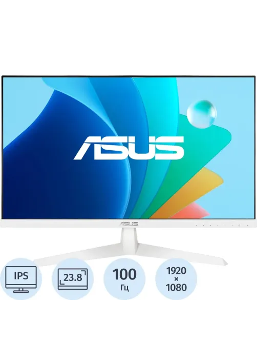 Монитор Asus 23.8 VY249HF-W FHD/IPS/250cd/100Гц/HDMI/белый