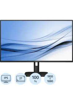 Монитор 27 PHILIPS 27E1N1200A0 Black (IPS, FHD, 100Hz,HDMI 1.4, DP)