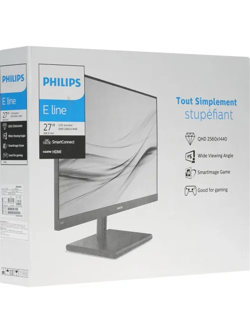 Монитор 27 PHILIPS 275E1S Black (IPS, 2560x1440, 75Hz,4 ms,HDMI,DP)