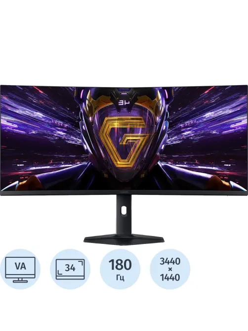 Монитор Xiaomi Curved G34WQi 2026 34/WQHD/180Hz/DPx2/HDMIx2/(ELA6650RU)