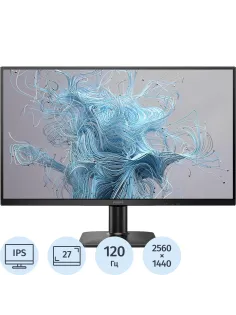 Монитор Philips 27 27E2N1500 QHD/IPS/250cd/100Гц/HDMI/DP/черный