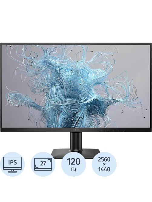 Монитор Philips 27 27E2N1500 QHD/IPS/250cd/100Гц/HDMI/DP/черный
