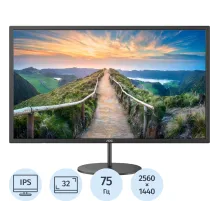 Монитор AOC (Q32V4)32/WQHD/IPS/75Hz/250cd/4ms/HDMI/DP