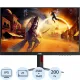 Монитор AOC Q27G4/D 27 QHD/IPS/200Гц/350cd/HAS Piv/HDMI/DP/черный