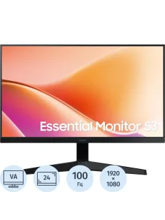 Монитор Samsung 24 Essential S3 S24F330EAIXCI FHD/VA/100Гц/HDMI/VGA/черный