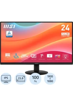 Монитор MSI 23,8 PRO MP242L Black IPS, 1920x1080 100Hz, HDMI, DP, Tilt