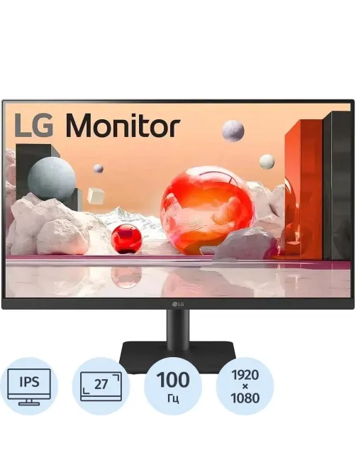 Монитор LG (27MS500-B)27/FHD/IPS/100Hz/250cd/5ms/HDMI